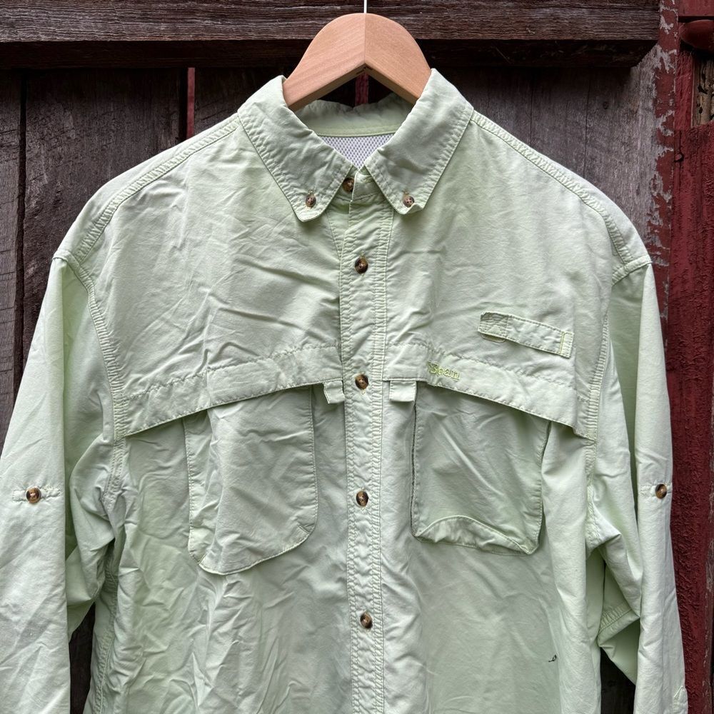 L. L. Bean Men's Tropicwear Long Sleeve Fishing Shirt - Picture 2 of 4